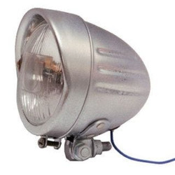 PartzBiz HD MW8-145 - Chrome Plated 4.5" Bullet Style Spotlight 3/8-24 Stud Harley & Custom Models 8-145