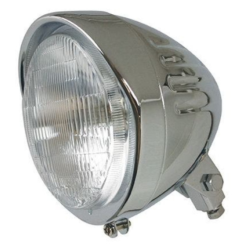 PartzBiz HD: 4421200-Chrome Plated 4.5" Bullet Style Headlight 3/8-24 Stud Harley & Custom Models 8-146 PartzBiz HD: 4421200-Chrome Plated 4.5" Bullet Style Headlight 3/8-24 Stud Harley & Custom Models 8-146