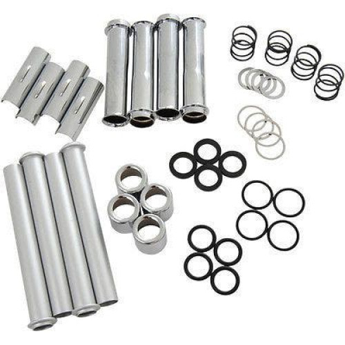 PartzBiz HD: 4421205-Drag Specialties Chrome Pushrod Cover Kit For Harley Sportster Xl 2004-2015 | 0928-0039