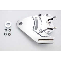 PartzBiz HD VT23-0853 - Chrome Rear 4 Four Piston Brake Caliper Kit Harley Softail FXST FLST Evo 23-0853