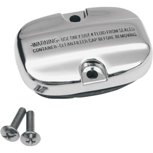 PartzBiz HD: 4421209-Drag 1731-0190 Chrome Rear Brake Master Cylinder Cover For 08-17 Harley FL 17310190
