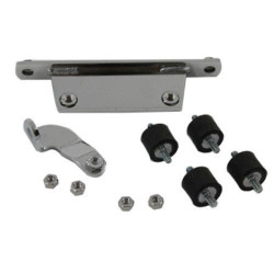 PartzBiz HD VT31-0221 - Chrome Softail Style 6" Round Oil Tank Mount Kit 84-99 Harley FLST FXST 62707-84 31-0221 310221 6270784