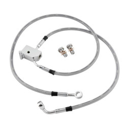 PartzBiz HD TR035894 - Chrome Stainless DOT Rear Brake Line Kit Non ABS 035894 Harley Touring 08-13