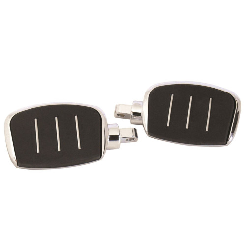 PartzBiz HD: 4421160-Chrome Streamliner Styled 4" Adjustable Mini Floor Board Set Harley Models