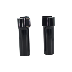 PartzBiz HD DS06021467 - Chubbys Billet Risers 4.5 ” ชุดไรเซอร์ตรงสีดำเงาสำหรับ Harley | WO526GB