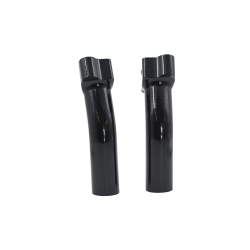 PartzBiz HD DS06021468 - Chubbys Billet Risers 5.5 ” ชุดไรเซอร์ตรงสีดำเงาสำหรับ Harley | WO527GB