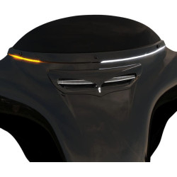 PartzBiz HD DS23500470 - Ciro 3D สีดำ LED ไฟเลี้ยวกระจกหน้ารถ Harley Batwing FLHT 14-18 | 11001 PartzBiz HD DS23500470 - Ciro 3D สีดำ LED ไฟเลี้ยวกระจกหน้ารถ Harley Batwing FLHT 14-18 | 11001
