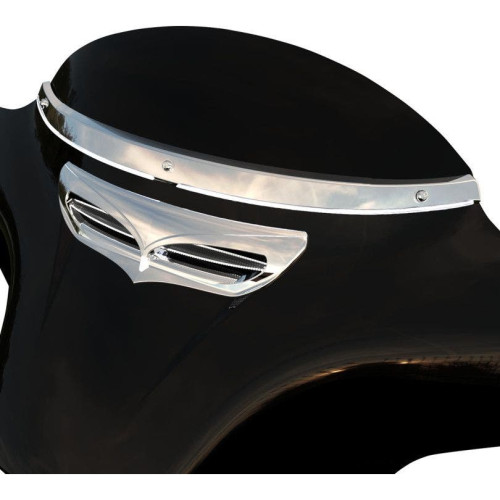 PartzBiz HD: 4421150-Ciro 3D Chrome LED ไฟเลี้ยวกระจกหน้ารถ Harley Batwing FLHT 14-18 | 11000