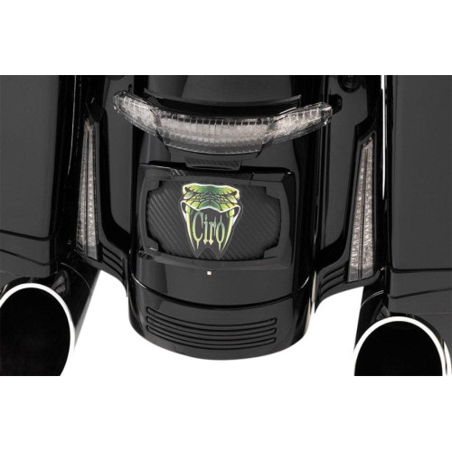 PartzBiz HD: 4421117-Ciro 40046 ไฟ LED สีแดงแผงฟิลเลอร์สำเนียงสีดำ Harley Touring FLH/R 14-Up PartzBiz HD: 4421117-Ciro 40046 ไฟ LED สีแดงแผงฟิลเลอร์สำเนียงสีดำ Harley Touring FLH/R 14-Up