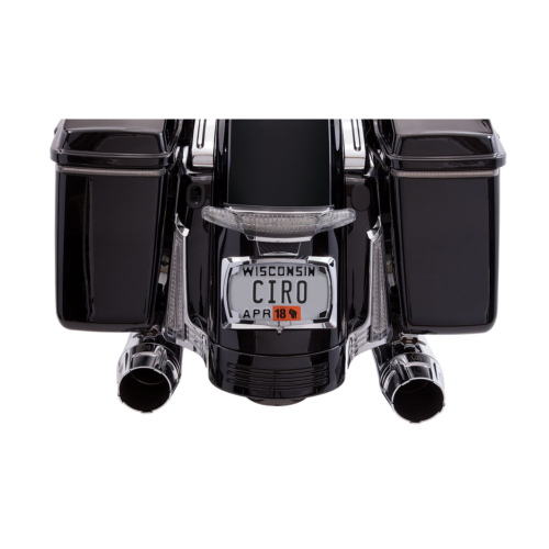 PartzBiz HD: 4421118-Ciro 40051 Chrome Tail Light & License Plate Assembly 10-13 Harley FLHX/FLTRX 2010-1348 20101348 FLHRC Street Road Glide King Classic Bagger Dresser Touring