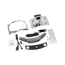 PartzBiz HD DS20101350 - Ciro 40053 Chrome Tail Light & License Plate Assembly 14-18 Harley FLHX/FLTRX 2010-1350 20101350