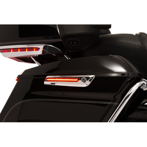 PartzBiz HD: 4421123-Ciro 40070 Chrome LED ฝาปิดบานพับกระเป๋าข้างเลนส์ควันไฟ RTB Harley 14-Up PartzBiz HD: 4421123-Ciro 40070 Chrome LED ฝาปิดบานพับกระเป๋าข้างเลนส์ควันไฟ RTB Harley 14-Up