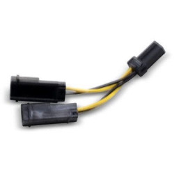 PartzBiz HD DS21200985 - Ciro 40096 Machete Bag Light Wiring Power Splitting Y-Harness for Harley FLH/T  2120-0985