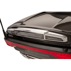PartzBiz HD DS20101459 - Ciro 40104 Chrome Trunk Light with Lightstrike Technology Smoke Lens Harley 14-Up 