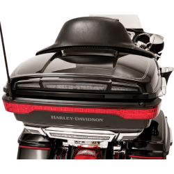 PartzBiz HD DS20101460 - Ciro 40105 Black Trunk Light with Lightstrike Technology Smoke Lens Harley 14-Up 