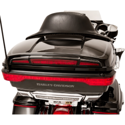 PartzBiz HD DS20101458 - Ciro 40115 ไฟท้ายสีดำพร้อมเทคโนโลยี Lightstrike เลนส์สีแดง Harley 14-Up