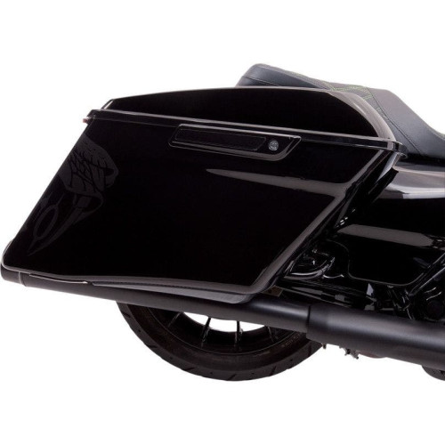 PartzBiz HD: 4421097-Ciro 40150 รมควันสีแดง Machete EXTENDED LED Saddlebag เบรคเลี้ยวสัญญาณ Running Accent ไฟ 15-19 Harley Street Glide Road King พิเศษที่กำหนดเอง CVO Lighting อัพเกรด 2040-2382 20402382