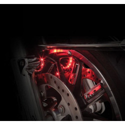 PartzBiz HD DS20401894 - Ciro 41009 ชุดไฟ LED ติดล้อ Shock & Awe Fork Harley Touring 00-Up