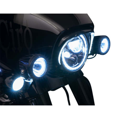 PartzBiz HD: 4421106-Ciro 45009 TAC-10 Light Cannons Vision X Spotlight 2104 Lumen Harley Batwing 14-Up PartzBiz HD: 4421106-Ciro 45009 TAC-10 Light Cannons Vision X Spotlight 2104 Lumen Harley Batwing 14-Up