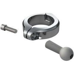 PartzBiz HD DS06360181 - Ciro 50134 Chrome Aluminum Clamp w/ Ball Mount 1-1/2" Handlebars PartzBiz HD DS06360181 - Ciro 50134 Chrome Aluminum Clamp w/ Ball Mount 1-1/2" Handlebars