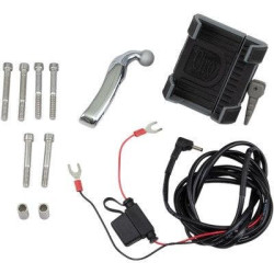 PartzBiz HD DS44020589 - EPC Great Price. Free Shipping.  Ciro 50210 Premium Smartphone GPS Holder w/ Charger & Chrome Mount Harley