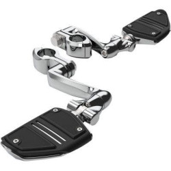 PartzBiz HD DS16210975 - Ciro 60505 Mini Twin Rail Boards ขยาย Chrome Clevis 1 1/4” การ์ดเครื่องยนต์ 1621-0973 16210973
