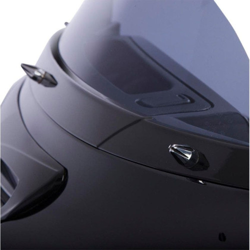 PartzBiz HD: 4421005-Ciro Black & Chrome Pointed Windshield Screw Cap Kit สำหรับ Harley Batwing 14-16 | 10111