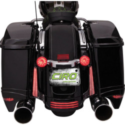 PartzBiz HD DS20401929 - Ciro Black Fender Filler Panel ไฟ LED Plug & Play Harley FLHX FLTRX 14-17 | 40023 PartzBiz HD DS20401929 - Ciro Black Fender Filler Panel ไฟ LED Plug & Play Harley FLHX FLTRX 14-17 | 40023