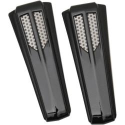 PartzBiz HD DS04110129 - Ciro Black Upper Fork Boot Slider Covers สำหรับ Harley 08-13 FLHT Touring | 43011