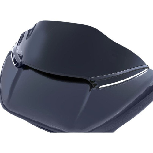 PartzBiz HD: 4421022-Ciro Black Sequential LED สัญญาณ Horizonal กระจกหน้ารถ Trim Harley Road Glide 15-18