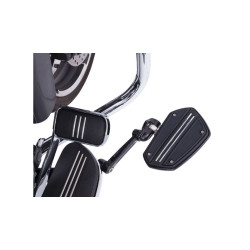 PartzBiz HD DS16210894 - Ciro Black Twin Rail Boards Floorboards พร้อมอะแดปเตอร์ Harley Male Mount Clevis PartzBiz HD DS16210894 - Ciro Black Twin Rail Boards Floorboards พร้อมอะแดปเตอร์ Harley Male Mount Clevis