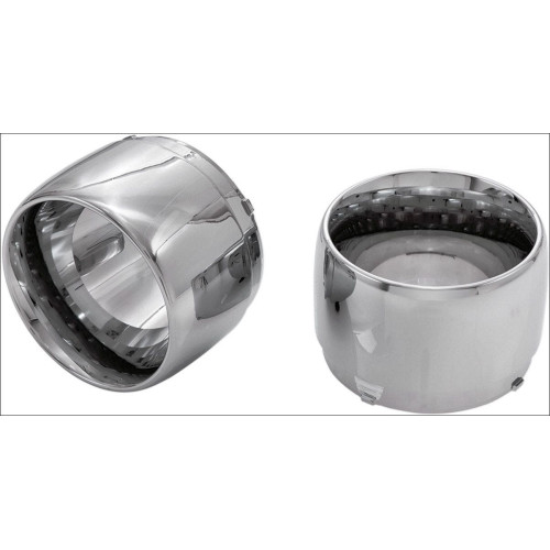 PartzBiz HD: 4420989-Ciro Chrome Billet Jet Muffler Tips Ciro Megaphone / Straight Slip Ons (Pr) | 31300
