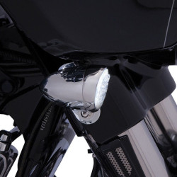 PartzBiz HD DS20402017 - Ciro Chrome Bullet Style Fang LED สัญญาณไฟเลี้ยวด้านหน้าแทรกฟังก์ชั่น Dual Harley | 45400 PartzBiz HD DS20402017 - Ciro Chrome Bullet Style Fang LED สัญญาณไฟเลี้ยวด้านหน้าแทรกฟังก์ชั่น Dual Harley | 45400
