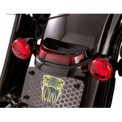 PartzBiz HD DS20101456 - Ciro Chrome Crown ไฟท้าย Lightsstrike Tech สีดำ สีแดง Harley Touring 14-Up PartzBiz HD DS20101456 - Ciro Chrome Crown ไฟท้าย Lightsstrike Tech สีดำ สีแดง Harley Touring 14-Up