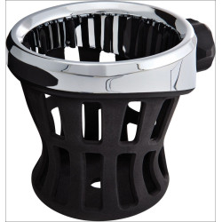 PartzBiz HD DS06360017 - Ciro 50003 ที่วางขวดหรือแก้วน้ำ Chrome Only Harley หรือ Metric