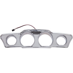 PartzBiz HD DS22020217 - Ciro Chrome Fairing Lighted LED Dash Accent for Harley FLH/T Inner Fairing 14-16 | 42200
