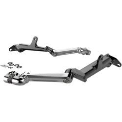 PartzBiz HD DS16210700 - Ciro Chrome Floorboard Hi-Way Peg Mount พร้อมแขนปรับได้สำหรับ Harley FLH/T 09-up | 60100 PartzBiz HD DS16210700 - Ciro Chrome Floorboard Hi-Way Peg Mount พร้อมแขนปรับได้สำหรับ Harley FLH/T 09-up | 60100