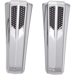 PartzBiz HD DS04110128 - Ciro Chrome Upper Fork Boot Slider สำหรับ Harley 08-13 FLHT Touring | 43010