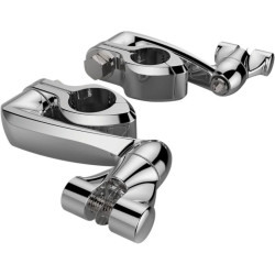 PartzBiz HD DS16240300 - Ciro Chrome ปรับได้ 1-1/4 ” Hi-Way Bar Mount 4 ” Extension Arm Clevis Mount | 60004