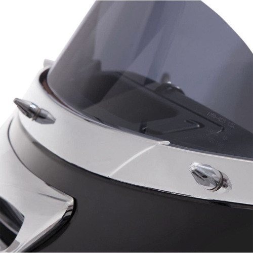 PartzBiz HD: 4420972-Ciro Chrome Pointed Windshield Screw Cap Kit สำหรับ Harley Batwing 14-16 | 10110