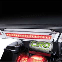 PartzBiz HD DS20101277 - Ciro Chrome Tour-Pak Center LED Brake Light for Harley Touring 14-16 | 40004