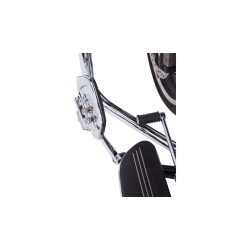 PartzBiz HD DS16210893 - Ciro Chrome Twin Rail บอร์ด Floorboards พร้อมอะแดปเตอร์ Harley Male Mount Clevis PartzBiz HD DS16210893 - Ciro Chrome Twin Rail บอร์ด Floorboards พร้อมอะแดปเตอร์ Harley Male Mount Clevis
