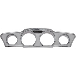 PartzBiz HD DS22020218 - Ciro Chrome Unlit Dash Gauge Accents for Harley Batwing 14-16 Models | 42205