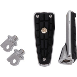 PartzBiz HD DS16201480 - Ciro CMX Chrome Foot Pegs พร้อมอะแดปเตอร์สำหรับ Harley Male Mount Application PR | 61006
