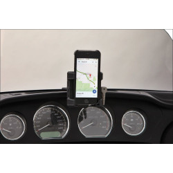 PartzBiz HD DS44020605 - Ciro Fairing Mount Premium Smartphone/GPS Holder w/o Charger Harley 14-16 FLH/T | 50317