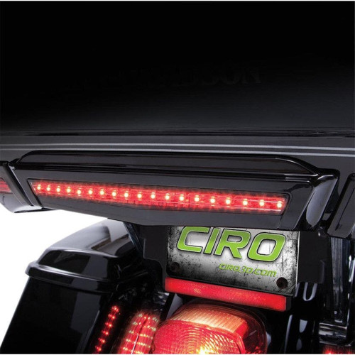 PartzBiz HD: 4420945-Ciro Gloss Black Tour-Pak Center LED Brake Light for Harley Touring 14-16 | 40005 PartzBiz HD: 4420945-Ciro Gloss Black Tour-Pak Center LED Brake Light for Harley Touring 14-16 | 40005