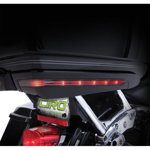 PartzBiz HD: 4420946-Ciro Gloss Black Tour-Pak Trunk Light Accents for Harley Touring 14-16 (exc CVO) | 40007 20401858 2040-1858 PartzBiz HD: 4420946-Ciro Gloss Black Tour-Pak Trunk Light Accents for Harley Touring 14-16 (exc CVO) | 40007 20401858 2040-1858