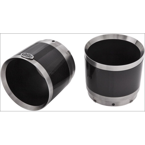 PartzBiz HD: 4420953-Ciro Stainless Carbon Machined Muffler Tips Ciro Megaphone / Straight (Pr) | 31400 PartzBiz HD: 4420953-Ciro Stainless Carbon Machined Muffler Tips Ciro Megaphone / Straight (Pr) | 31400