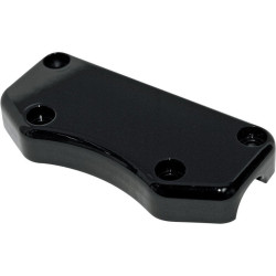 PartzBiz HD DS06020348 - Drag Buffalo Smooth Black Handlebar 1" Riser Clamp Harley 3 1/2" Offset Holes | Drag Specialties