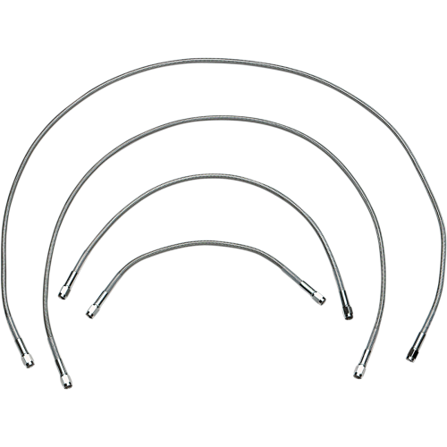 PartzBiz HD: 4420913-Drag Universal Clear Coated 64" Stainless Steel Brake Line w/ AN-3 Fittings Ends | DS098864